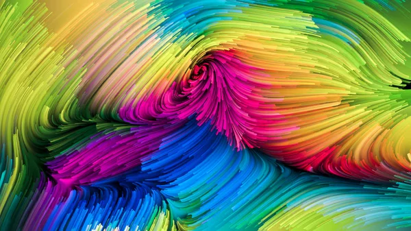 Color In Motion serisi. Tasarım, yaratıcılık ve hayal gücü konularında ekran ve cihazlar için duvar kağıdı olarak kullanılacak sıvı boya deseninden oluşan soyut tasarım