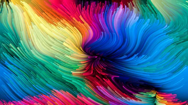 Color In Motion serisi. Tasarım, yaratıcılık ve hayal gücü üzerine projelerin ekran ve cihazlar için duvar kağıdı olarak kullanılması için uygun sıvı boya deseninin soyut düzenlenmesi