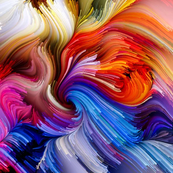 Color Motion Series Backdrop Design Liquid Paint Pattern Works Design — Stock Photo, Image