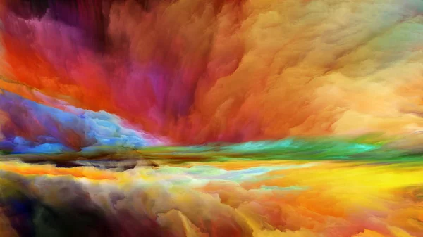 Dünya Serisi Evren Doğa Yaratıcılık Hayal Gücü Konuda Dijital Renk — Stok fotoğraf