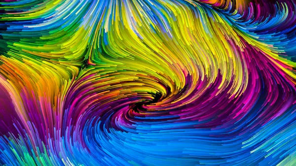 Color In Motion series. Graphic composition of Flowing Paint pattern for subject of design, creativity and imagination to use as wallpaper for screens and devices