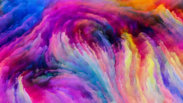 Color Motion Series Graphic Composition Flowing Paint Pattern Subject Design — Stock Photo, Image