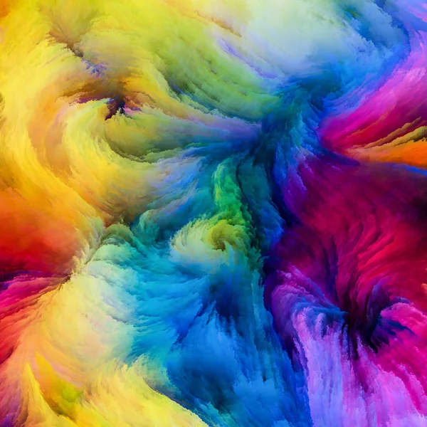 Drama renkler Serisi. Tasarım, yaratıcılık ve hayal gücü konusunda sanal tuval bileşimi