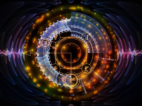 Серия Astral Glow Дизайн Состоящий Линий Сакральной Геометрии Астрологических Символов — стоковое фото