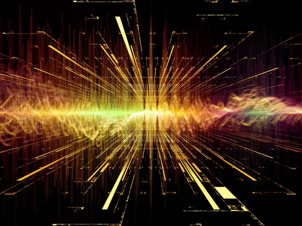 Dalga fonksiyonu serisi. Renkli sinüs titreşimler, ışık ve fraktal öğeleri ses ekolayzer, müzik projelerde için uygun bir zemin olarak spektrum ve kuantum olasılık