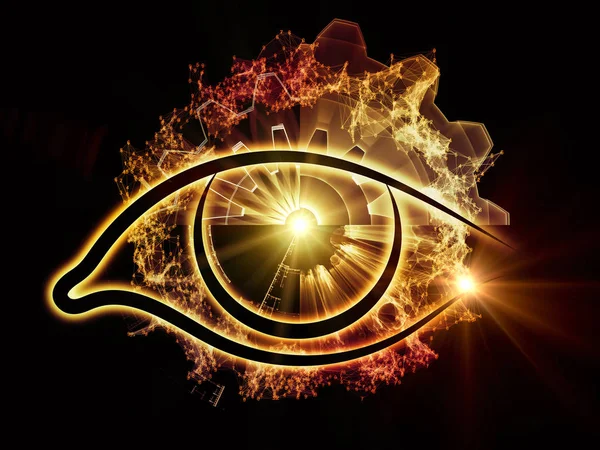 Oczu Serii Wiedzy Projekt Składa Się Oczu Symbole Ikona Informacji — Zdjęcie stockowe