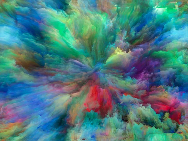 Soyut Renk Serisi Sanat Yaratıcılık Hayal Gücü Üzerine Bir Metafor — Stok fotoğraf