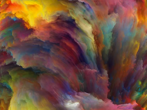 Abstrakte Farbserien Komposition Bunter Farbe Bewegung Auf Leinwand Als Hintergrund — Stockfoto
