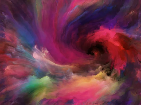 Abstract Kleurenreeks Plaatsing Van Kleurrijke Verf Beweging Doek Kunst Creativiteit — Stockfoto
