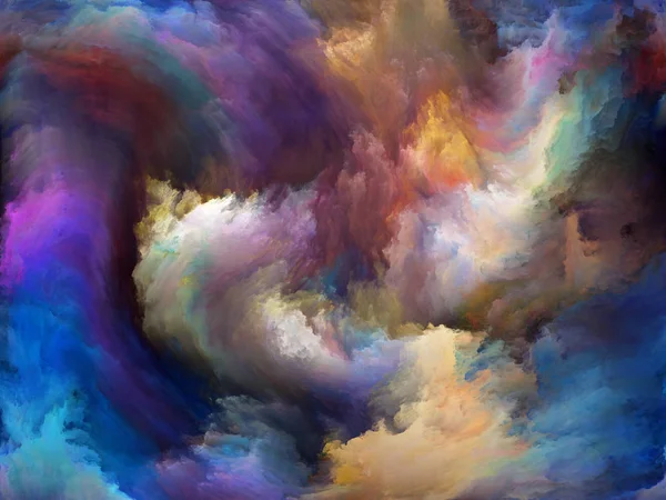 Streszczenie Kolor Serii Artystyczny Podłoże Wykonane Kolorowych Farb Ruchu Płótnie — Zdjęcie stockowe
