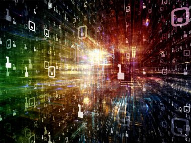 Dijital City serisi. Üç boyutlu Fraktallar ve bilgisayarlar, bilim, sanal gerçeklik ve modern teknoloji projeleri için numaraları