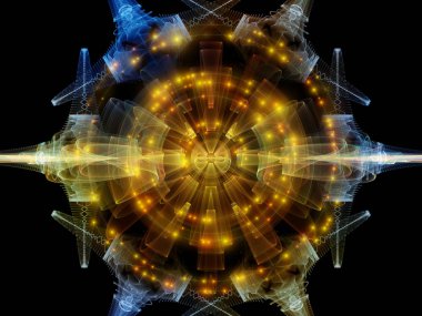 Dalga fonksiyonu serisi. Sanatsal soyutlama oluşan renkli sinüs titreşimleri, ışık ve fraktal öğeleri konu üzerinde ses ekolayzer, müzik spektrum ve kuantum olasılık