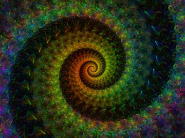 Sarmal geometri serisi. Fraktal öğeleri matematik, geometri ve bilim konusunda iplik girdap bileşimi