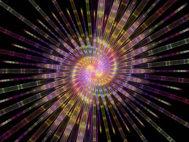 Sarmal geometri serisi. İplik girdap matematik, geometri ve bilim konusunda fraktal öğelerinin arka plan tasarımı