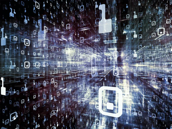 Dijital City serisi. Üç boyutlu Fraktallar ve sayı projeleri bilgisayarlar, bilim, sanal gerçeklik ve modern teknoloji ile kullanmak için arka plan yapılmış