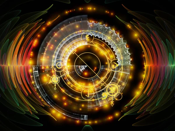 Astral Glow serisi. Kutsal geometri çizgilerinden, astroloji sembollerinden ve maneviyat, sihir ve mistisizm konularındaki ışıklardan oluşan soyut tasarım.