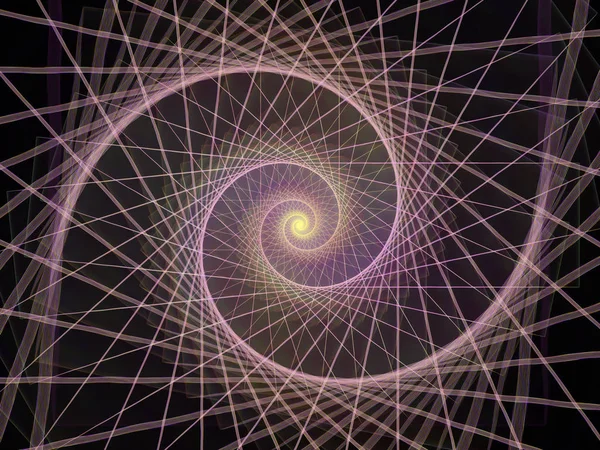 Spirál Geometria Sorozat Összetételének Spinning Vortex Fraktál Elemek Témában Matematika — Stock Fotó