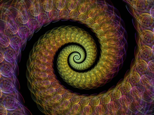 Spiral Geometri Serien Bakgrundsdesign Spinning Virvel Fraktal Element Ämnet Matematik — Stockfoto