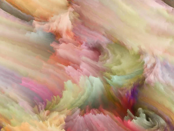 色织系列 数字涂料和分形云的组成背景下的动态背景和空间背景的项目 — 图库照片