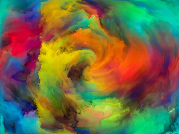 Wirbel Twist Und Swirl Serie Visuell Ansprechende Komposition Von Farbe — Stockfoto