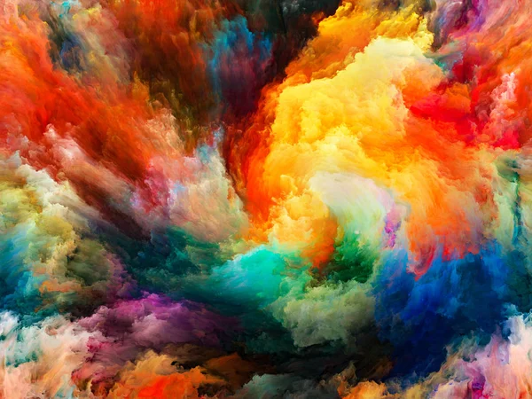 Fondo Pantalla Color Vibrante Pintura Movimiento Sobre Tema Creatividad Imaginación — Foto de Stock