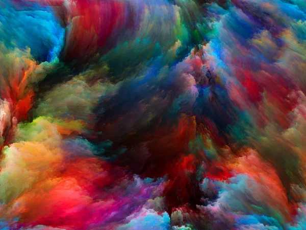 Serie Color Abstracto Fondo Pintura Colorida Movimiento Sobre Lienzo Sobre — Foto de Stock