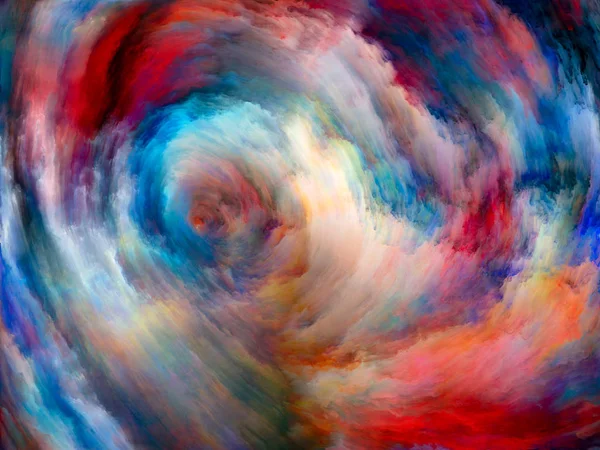 Vortex Twist Swirl Series Diseño Hecho Color Movimiento Sobre Lienzo — Foto de Stock