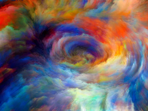 Vortex Twist Swirl Series Abstract Design Made Color Movement Canvas — Stock Photo, Image
