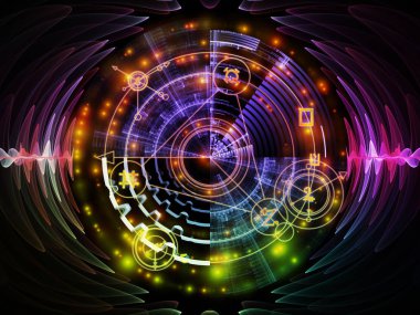 Astral kızdırma serisi. Kutsal Geometri hatları, Astroloji sembolleri ve Maneviyat, büyü ve Tasavvuf ışıkları