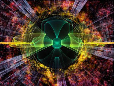 Dalga fonksiyonu serisi. Renkli sinüs titreşimler kompozisyon, ışık ve fraktal öğeleri için ses ekolayzer, projelerde müzik spektrum ve kuantum olasılık