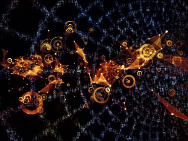 Kuralına göre serisi tasarım. Basamak ve soyut öğeler yaratıcı düzenlenmesi, bilim, bilgi teknoloji ve matematik konuda kavramı mecaz olarak