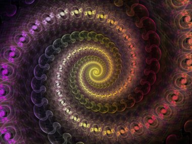 Sarmal geometri serisi. Fraktal öğeleri matematik, geometri ve bilim konusunda iplik girdap fon