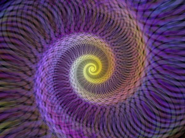 Spiralgeometrie Serie Hintergrund Des Sich Drehenden Wirbels Fraktaler Elemente Zum — Stockfoto