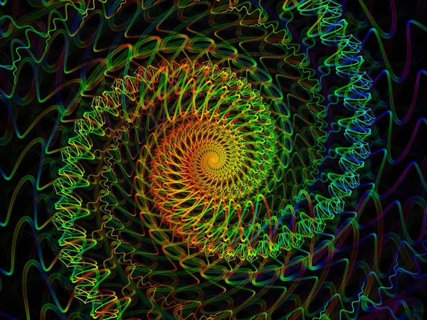 Série Geometria Espiral Antecedentes Abstratos Feitos Vórtice Giratório Elementos Fractais — Fotografia de Stock