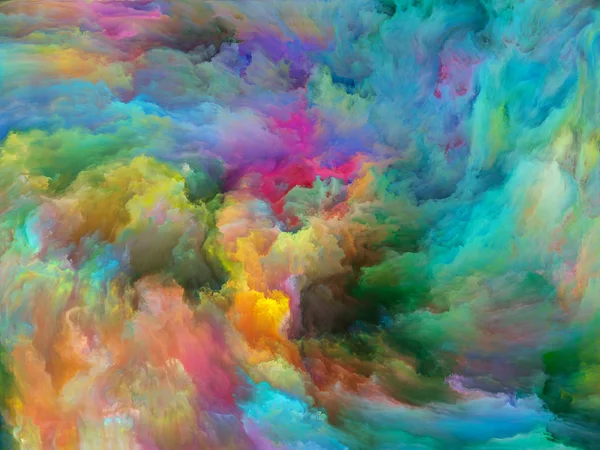 Абстрактная Серия Цветов Абстрактное Расположение Красочной Краски Движении Холсте Подходящем — стоковое фото