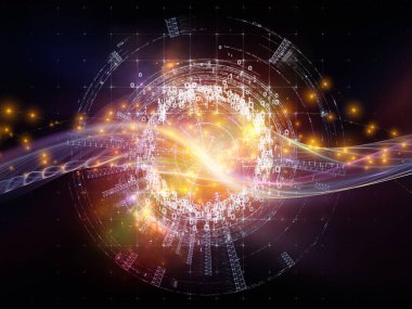 Numara serileri teknoloji. Basamak, Izgaralar ve ışıklar projeler teknoloji, bilim ve bilgisayar bilgi dünyası için kompozisyon