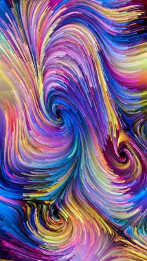 Hareket içinde renk serisi. Akan boya desen tasarım, yaratıcılık ve hayal gücü ekranlar ve mobil cihazlar için duvar kağıdı olarak kullanmak üzere konuyla ilgili kompozisyon