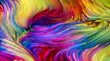 Hareket içinde renk serisi. Akan boya desen tasarım, yaratıcılık ve hayal gücü ekranlar ve mobil cihazlar için duvar kağıdı olarak kullanmak için bu konu üzerine yaratıcı düzenleme