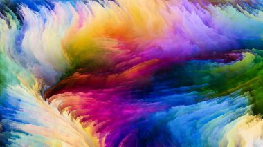 Hareket içinde renk serisi. Akan boya desen tasarım, yaratıcılık ve hayal gücü ekranlar ve mobil cihazlar için duvar kağıdı olarak kullanmak için bu konu üzerine yaratıcı düzenleme