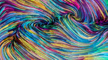 Hareket içinde renk serisi. Akan boya desen tasarım, yaratıcılık ve hayal gücü ekranlar ve mobil cihazlar için duvar kağıdı olarak kullanmak için projeler için uygun aranjman