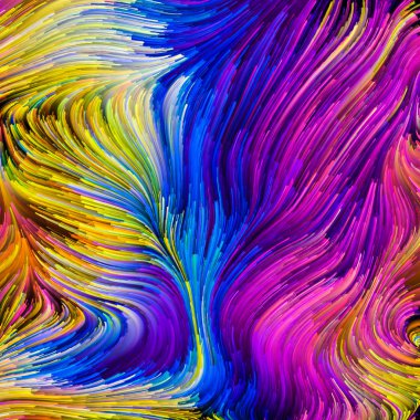 Drama renkler Serisi. Tasarım, yaratıcılık ve hayal gücü konusunda sanal tuval etkileşimi