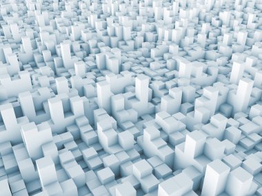 konuyla ilgili bilgisayar grafik çizimi için arka plan öğesi olarak fraktal gürültü ile bozuk uçak ilkel 3D render