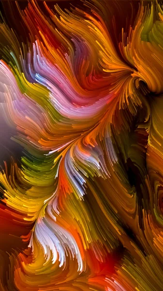 Serie Color Movimiento Interacción Del Patrón Pintura Líquida Sobre Tema — Foto de Stock