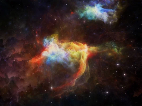 深宇宙シリーズ 宇宙の星雲の配置 塵雲し 星の宇宙 科学と想像力をテーマに — ストック写真