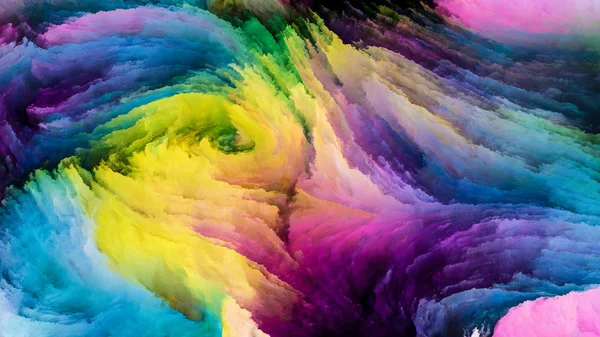 Колір Серії Русі Компонування Візерунка Flowing Paint Тему Дизайну Творчості — стокове фото