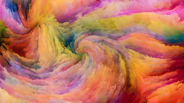 Color Motion Series Composition Flowing Paint Pattern Subject Design Creativity — Stock Photo, Image