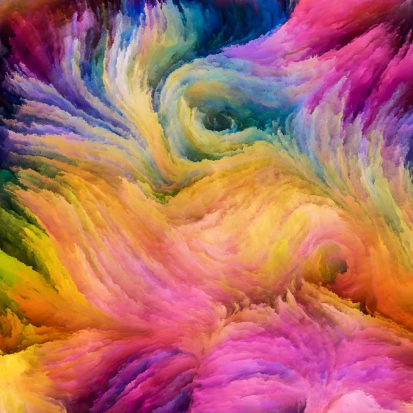 Farbe Bewegung Künstlerische Abstraktion Bestehend Aus Fließenden Farbmustern Zum Thema — Stockfoto