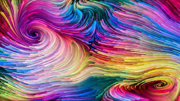 Serie Color Movimiento Diseño Compuesto Por Patrón Pintura Flujo Como — Foto de Stock