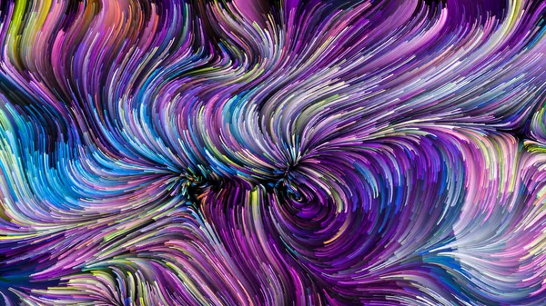 Serie Color Movimiento Disposición Creativa Del Patrón Pintura Flujo Tema — Foto de Stock