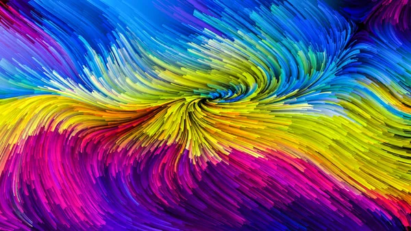 Serie Color Movimiento Composición Visualmente Agradable Del Patrón Pintura Líquida — Foto de Stock